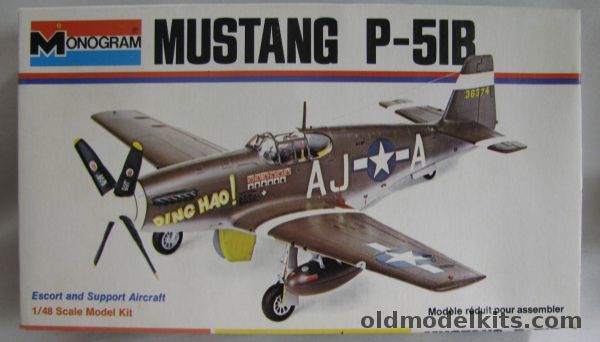 Monogram 1/48 P-51B Mustang - Col. James Howard 'Ding Hao' - White Box Issue, 6806 plastic model kit